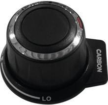 Schalter für Kohlenmonoxidmelder mit Markierungen für hoch und niedrig