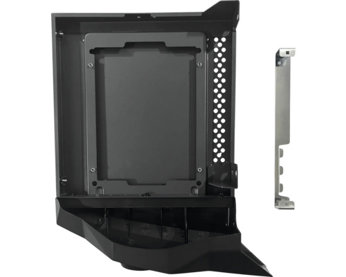 Schwarzstahlgehäuse mit Aussparung und Montagewinkel