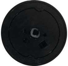 Schwarzer Drehknopf aus Kunststoff