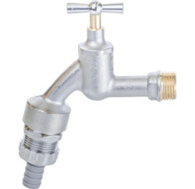 Wasserhahn aus Metall mit Drehgriff