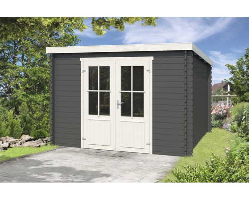 Gartenhaus mit Doppeltür im Außenbereich