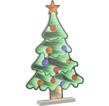 Dekorativer Weihnachtsbaum mit LED Beleuchtung und Stern