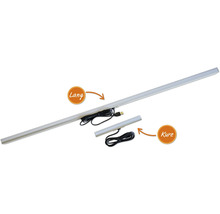 Zwei LED-Leuchten in unterschiedlichen Längen mit USB-Kabel
