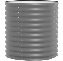 Hochbeet aus Metall mit gewellter Oberfläche und Schraubenverbindungen