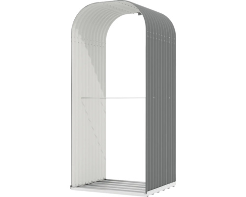 Metall Gerätehaus Bausatz mit Bogenform