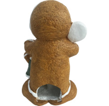 Lebkuchenmann Figur mit Kerzenhalter