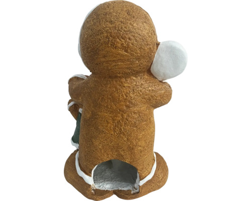 Lebkuchenmann Figur mit Kerzenhalter