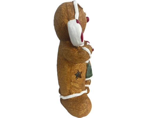 Lebkuchenmann Figur mit Sternausschnitt als Dekoration