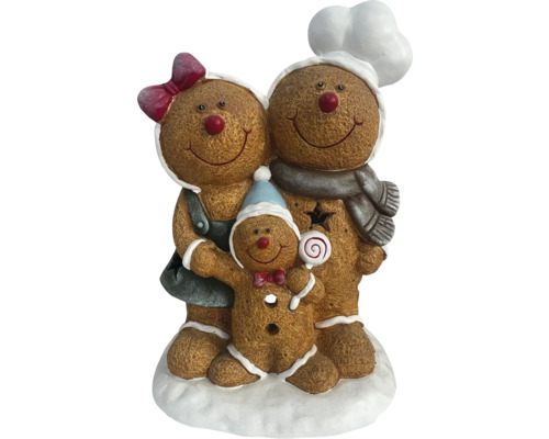 Dekorative Lebkuchenfamilie als festliche Weihnachtsdekoration