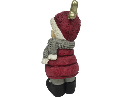 Dekorative Nikolausfigur mit Mütze und Schal