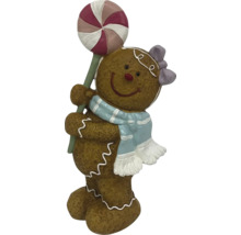 Lebkuchenfigur mit Lutscher als Weihnachtsdekoration