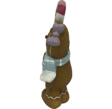 Lebkuchenmann Figur mit Zuckerstange und Schal
