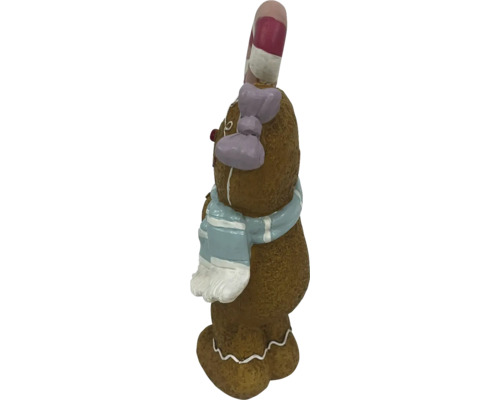 Lebkuchenmann Figur mit Zuckerstange und Schal
