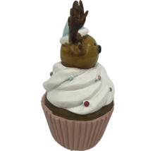 Dekofigur Rentier als Cupcake für die Weihnachtsdekoration