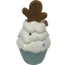 Dekorativer Cupcake mit Lebkuchenmann für Weihnachten