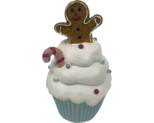 Dekorativer Cupcake mit Lebkuchenmann für die Weihnachtszeit