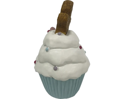 Dekorativer Cupcake mit Streuseln und Keks