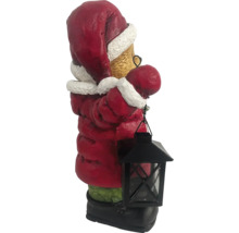 Dekorative Weihnachtsmannfigur mit Laterne als festliche Dekoration