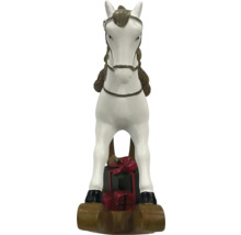 Dekorative Pferdefigur mit Geschenkpaketen