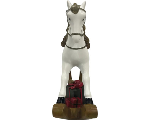 Dekorative Pferdefigur mit Geschenkpaketen