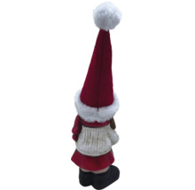 Dekofigur Weihnachtsfrau mit Zipfelmütze