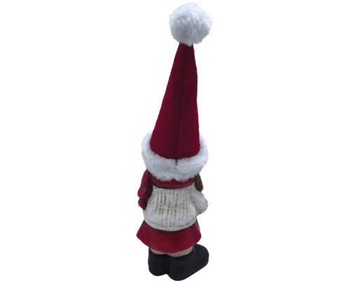 Dekofigur Weihnachtsfrau mit Zipfelmütze