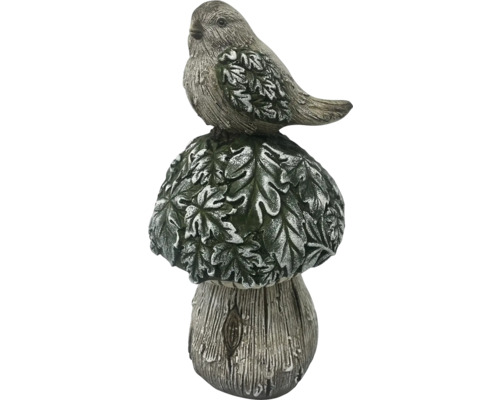 Gartendekoration Vogel auf Pilz
