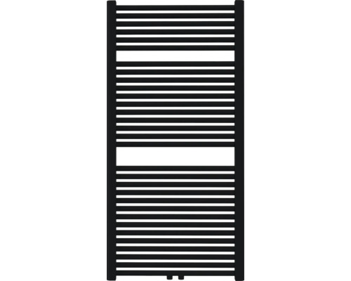 Badheizkörper Rotheigner Classic-M 1215x600 mm schwarz matt mit Mittelanschluss