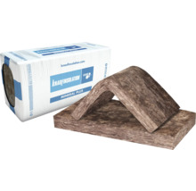 Mineralwolle Dämmstoffpackung und Musterstück