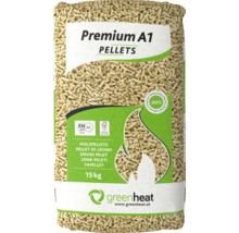 Sack mit Holzpellets Premium A1, 15 Kilogramm