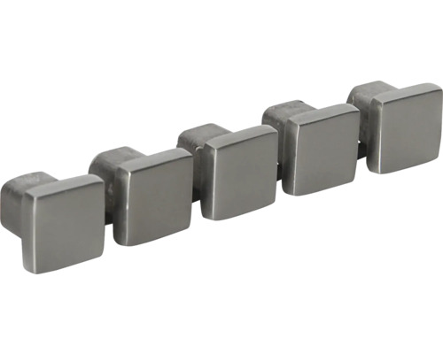 Reihe quadratischer Möbelknöpfe