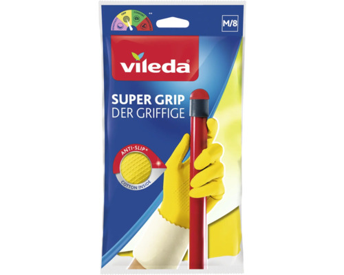 Vileda Super Grip Haushaltshandschuhe Größe 8