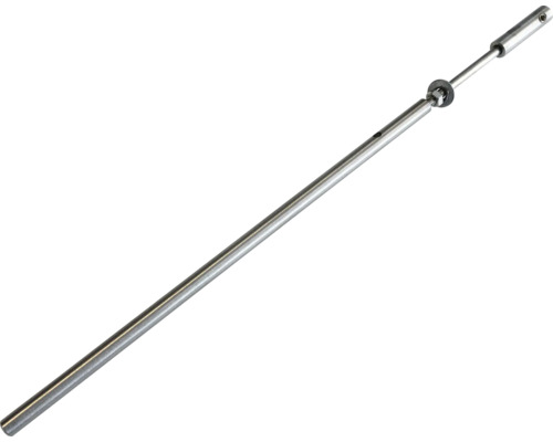 Metallstange mit Mutter und Unterlegscheibe