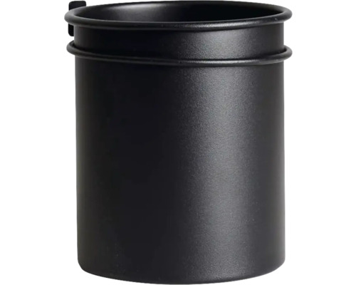 Schwarzer Behälter zur Wandmontage