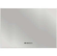 Rechteckiger Spiegel mit Temperaturanzeige und Touch-Sensor