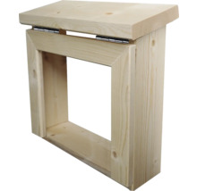 Holzhocker mit Klappdeckel für den Innenbereich