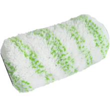 Reinigungswalze mit weißen und grünen Fasern