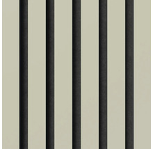 Akustikpaneele mit vertikalen Lamellen auf Trägermaterial