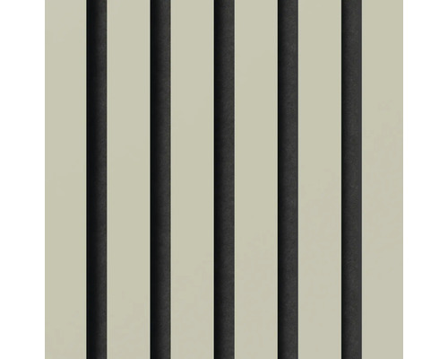 Akustikpaneele mit vertikalen Lamellen auf Trägermaterial