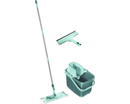 Wischmop Set mit Eimer, Wischtuch und Fensterwischer