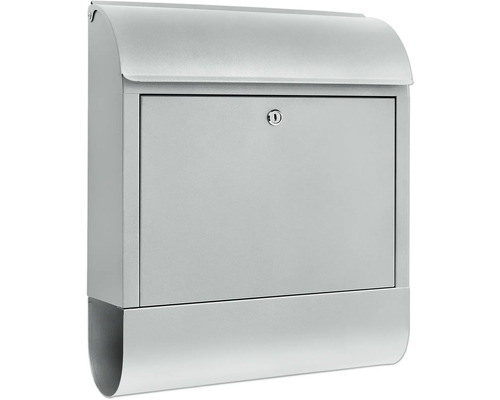 Burg Wächter Briefkasten Scandic 825 BxHxT 380/460/137 mm silber mit Öffnungsstopp und Zeitungsbox Burg Wächter Briefkasten Scandic 825 BxHxT 380/460/137 mm silber mit Öffnungsstopp und Zeitungsbox