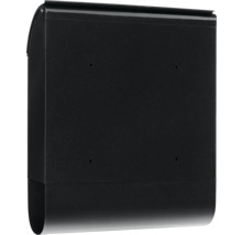 Schwarzer Briefkasten zur Wandmontage