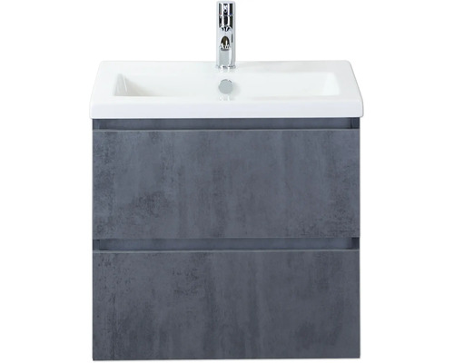 Waschtisch mit zwei Schubladen, Waschbecken und Armatur