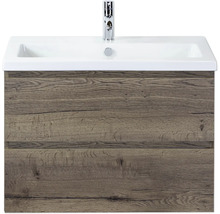 Waschtischunterschrank mit Waschbecken und Armatur