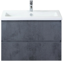 Waschtischunterschrank mit Waschbecken und Armatur