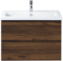 Waschtischunterschrank mit zwei Schubladen und Aufsatzwaschbecken