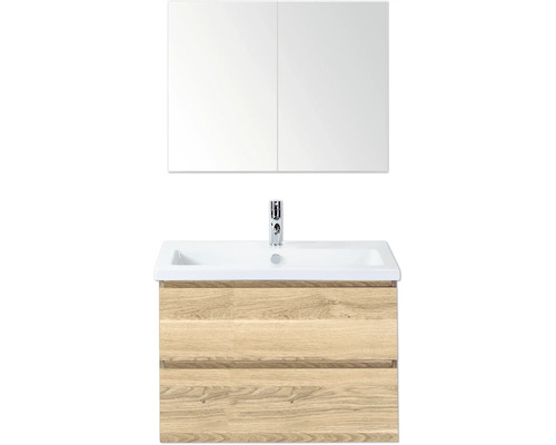 Waschtisch mit Unterschrank und Spiegelschrank für das Badezimmer