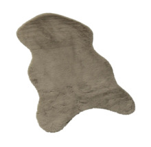 Rechteckiger Teppich aus Kunstfell