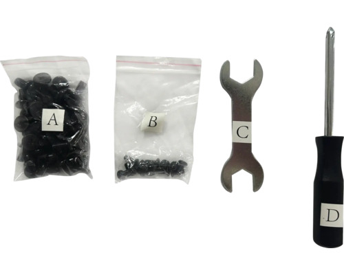 Befestigungsmaterialien und Werkzeuge: Schrauben, Schraubenschlüssel und Schraubendreher