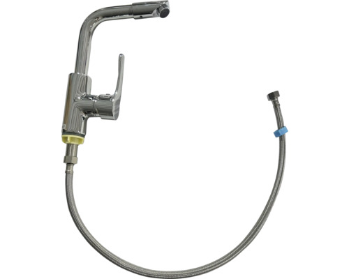 Einhebelmischer für Waschbecken mit Anschlussschlauch